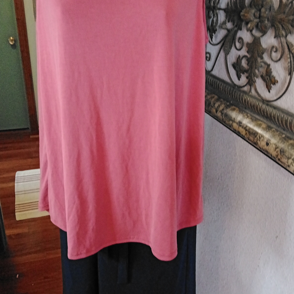 NWT Anthropologie Lavender Field Statement Neckline Rose Colored SL Top Sz S - Picture 3 of 11